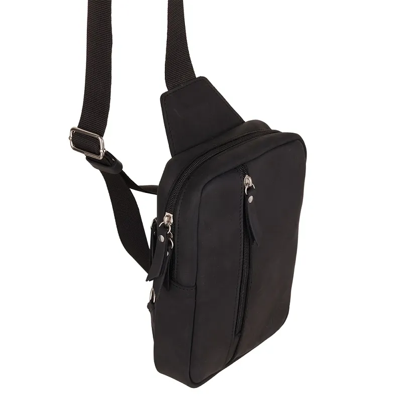 2wolfs PANDA Crossbody taška - Black