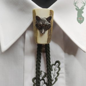 Myslivecká kravata Bolo - Vlk mini