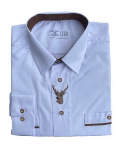 LUKO pánská obleková košile s výšivkou 18211.5