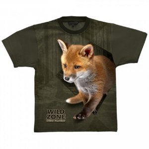 Wild Zone - Triko se vzorem lišky zelené