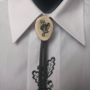 Myslivecká kravata Bolo - Dubový list I