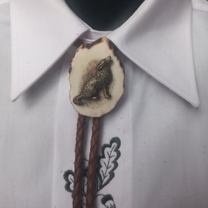 Myslivecká kravata Bolo - Exclusive Vlk II