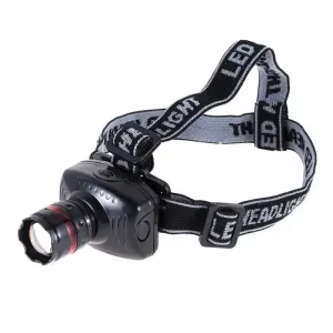 LED čelovka ZOOM černá