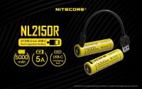 NL2150R 21700 Li-ion battery 5000mAh USB-C charging port