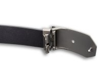 DarKing - Kožený pásek Myslivci 40mm černý-zkosená, 110