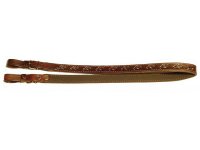 Kožený řemen na zbraň podšitý protiskluzovou gumou hnědý