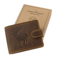 Green Deed kožená peněženka - Daniel hnědá