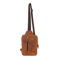2wolfs PANDA Crossbody taška - Brown