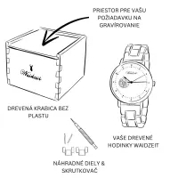 Dřevěné hodinky pánské Seute Deern Gold