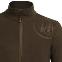 HP Logo Full Zip Fleece mikina - Brown Bark