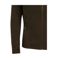 HP Logo Full Zip Fleece dámská mikina - Brown Bark