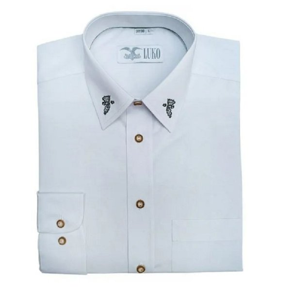 LUKO pánská obleková košile s výšivkou 232108 - SLIM FIT