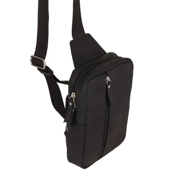 2wolfs PANDA Crossbody taška - Black