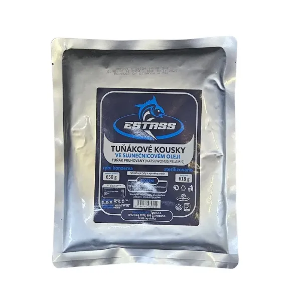Estass Tuňákové kousky ve slunečnicovém oleji 650g