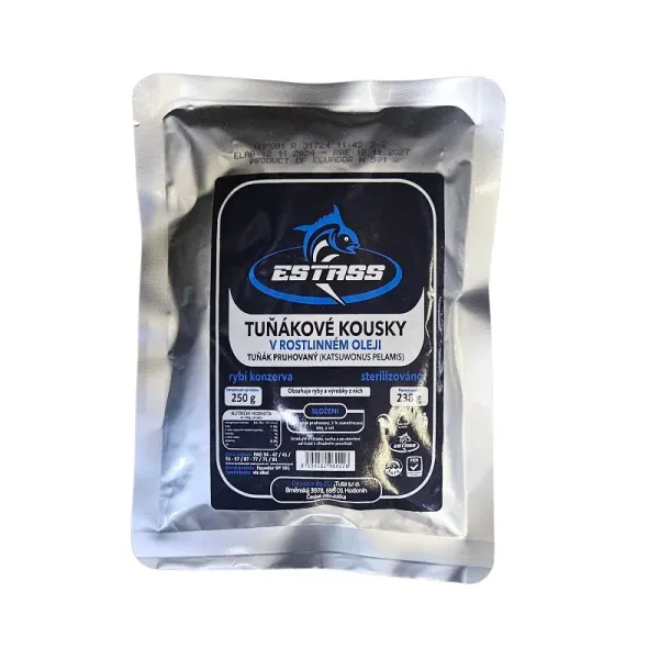 Estass Tuňákové kousky v rostlinném oleji 250g