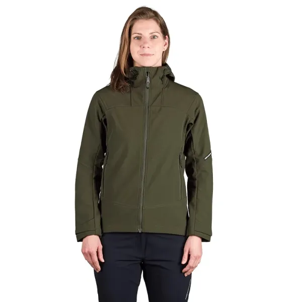 Northfinder TIFFANI dámská softshellová bunda - dark green