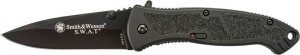 Smith and Wesson Large M.A.G.I.C. Assist S.W.A.T./Black Drop Pnt Blade/Aluminum 