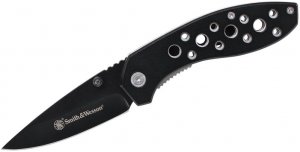 Smith and Wesson Liner Lock Drop Point Folding Knife