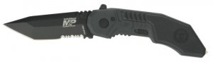 Smith and Wesson M&P M.A.G.I.C. Assist Black w/40% Serrated Tanto