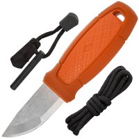 Morakniv Eldris Neck Knife Burnt Orange with Fire Starter Kit Stainless 13502